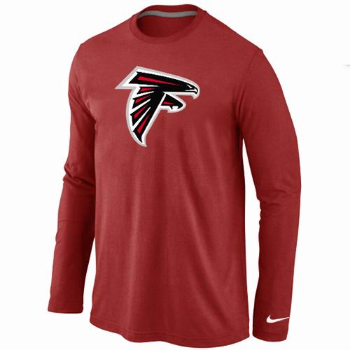 Nike Atlanta Falcons Team Logo Long Sleeve NFL T-Shirt - Red